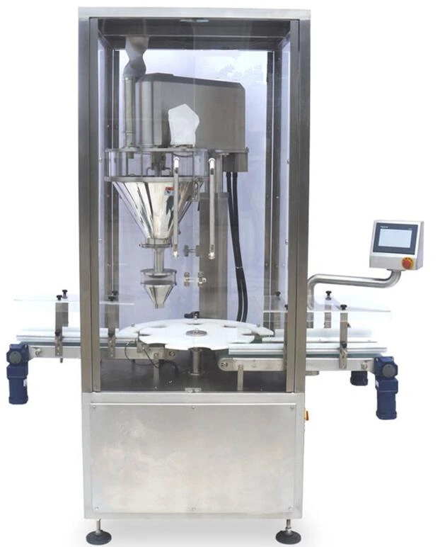 Automatische vul- en sluitmachine voor poederflessen