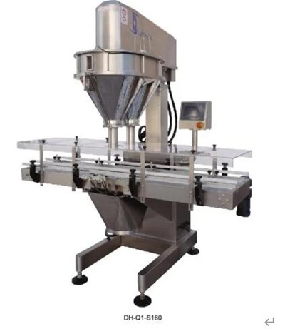 Automatische poedervulmachine met dubbele kop