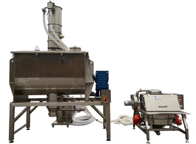 Lintblender, industriële blendermixer, roestvrijstalen lintblender